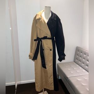 Asos Design Two Tone Trench Coat